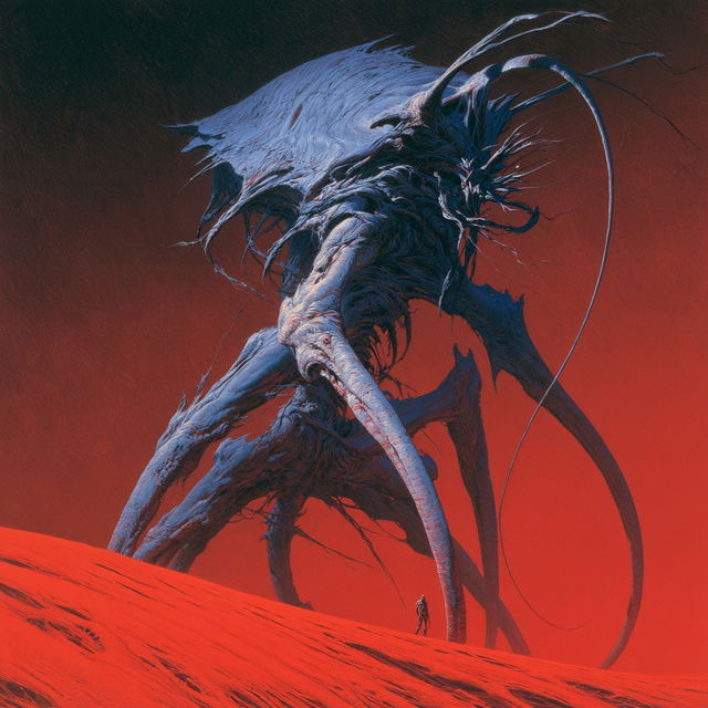 Wayne Barlowe style, Midjourney V8.2, render 3 of 4