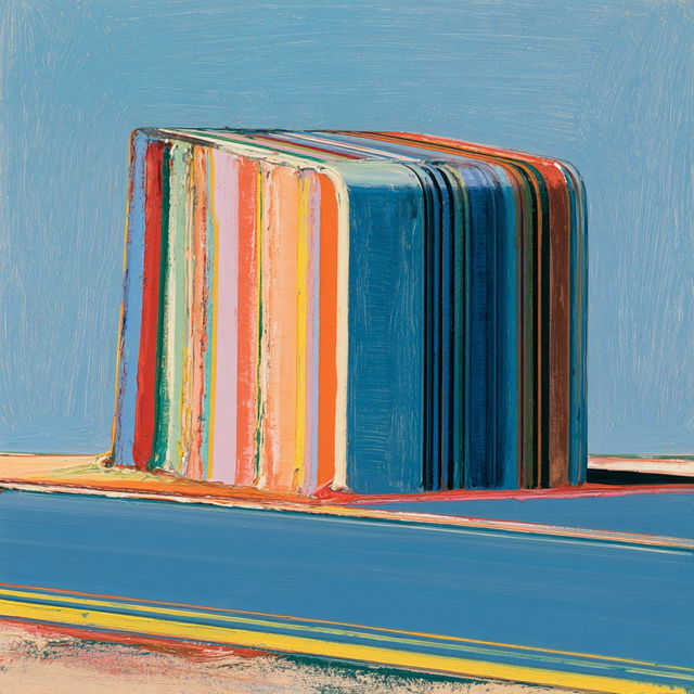 Wayne Thiebaud style, Midjourney V8.2, render 2 of 4