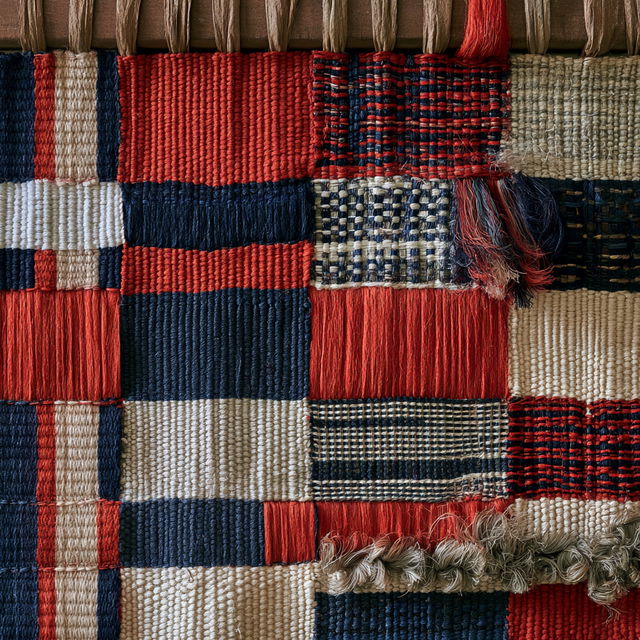Weaving style, Midjourney V8.2, render 2 of 4
