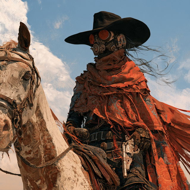 Westernpunk style, Midjourney V8.2, render 3 of 4