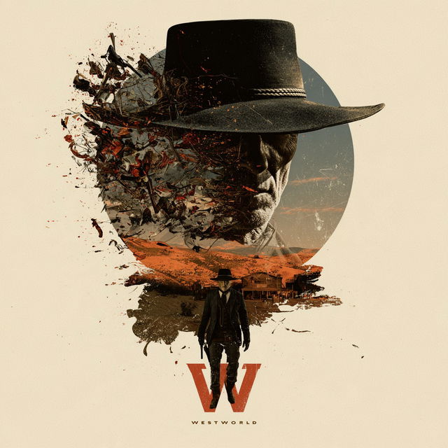 Westworld style, Midjourney V8.2, render 3 of 4