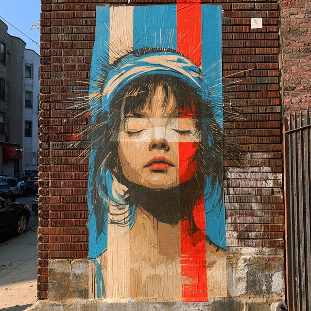 Wheatpaste style, Midjourney V8.2, render 4 of 4