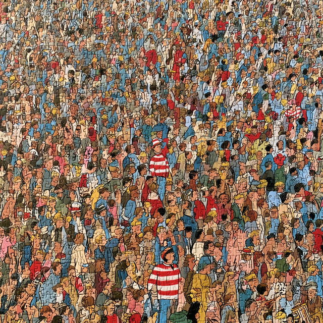 Where is Waldo style, Midjourney V8.2, render 2 of 4