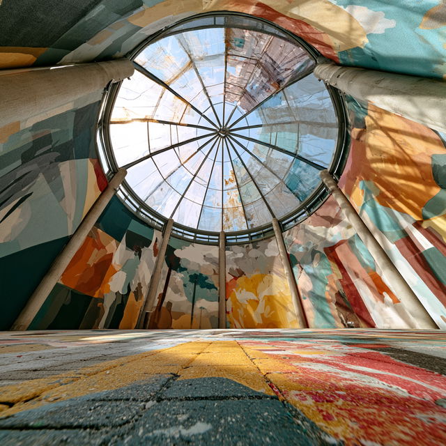 Wide-angle view style, Midjourney V8.2, render 3 of 4