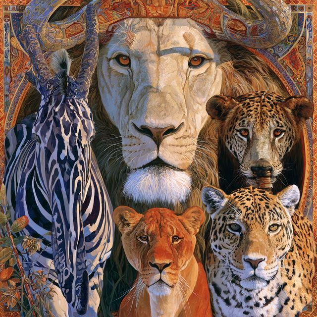 Wildlife Art style, Midjourney V8.2, render 2 of 4