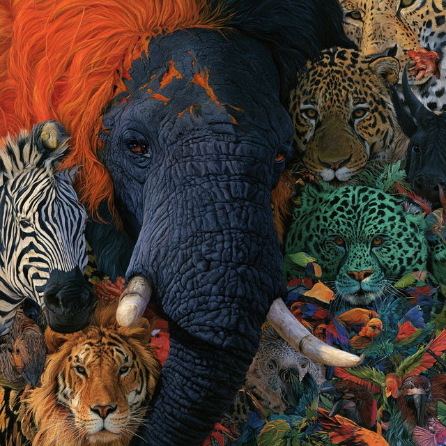 Wildlife Art style, Midjourney V8.2, render 3 of 4