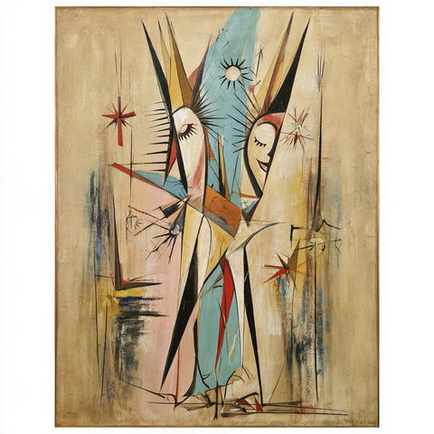 Wilfredo Lam style (Painters), Midjourney V8.2