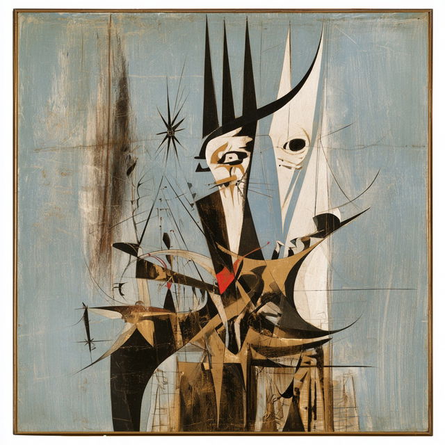 Wilfredo Lam style, Midjourney V8.2, render 2 of 4