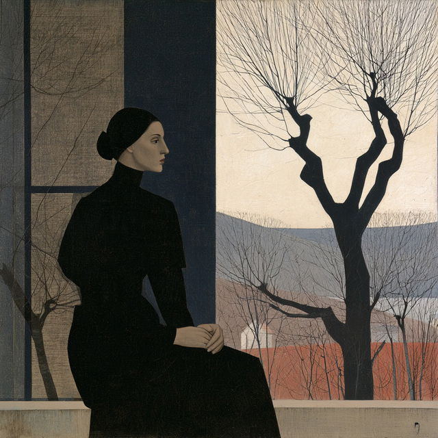 Will Barnet style, Midjourney V8.2, render 3 of 4