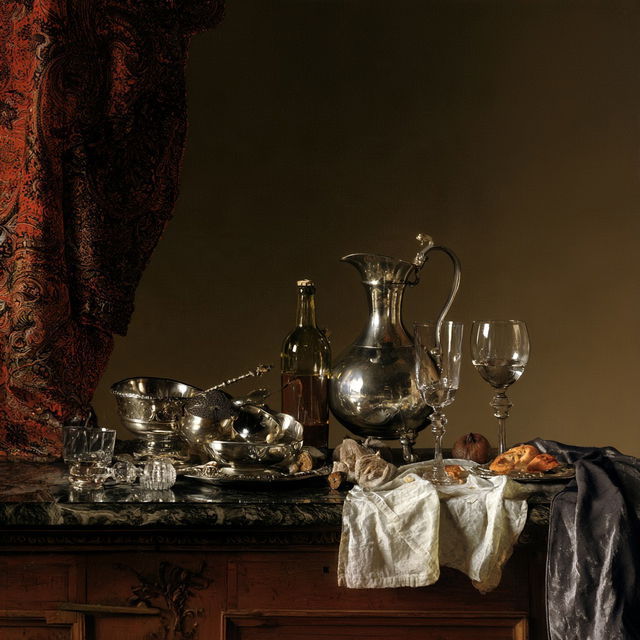 Willem Claesz. Heda style, Midjourney V8.2, render 4 of 4