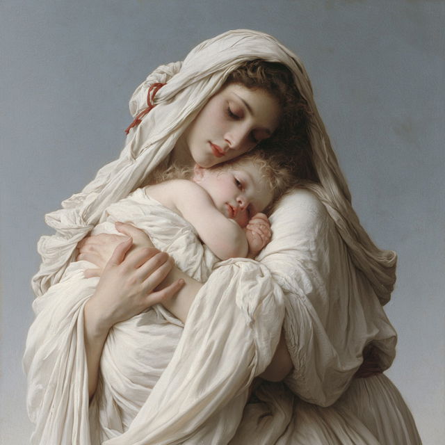 William-Aldophe Bouguereau style, Midjourney V8.2, render 2 of 4