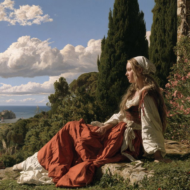 William Dyce style, Midjourney V8.2, render 4 of 4