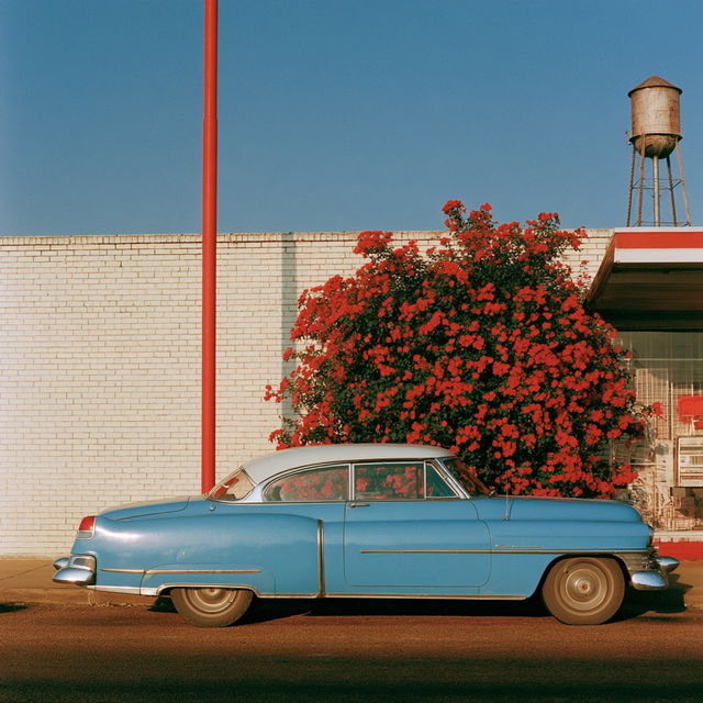William Eggleston style, Midjourney V8.2, render 2 of 4