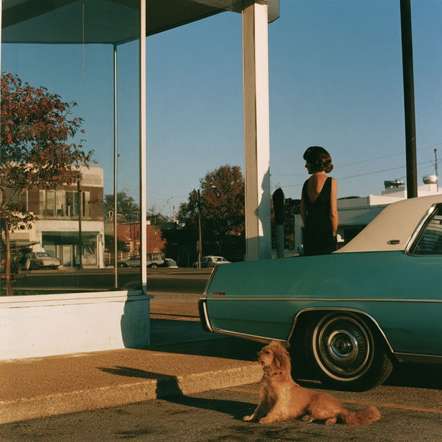William Eggleston style, Midjourney V8.2, render 3 of 4