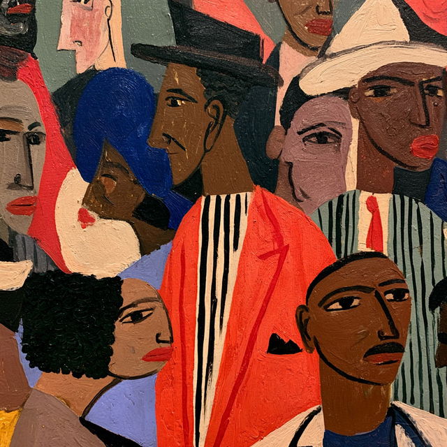 William H. Johnson style, Midjourney V8.2, render 3 of 4