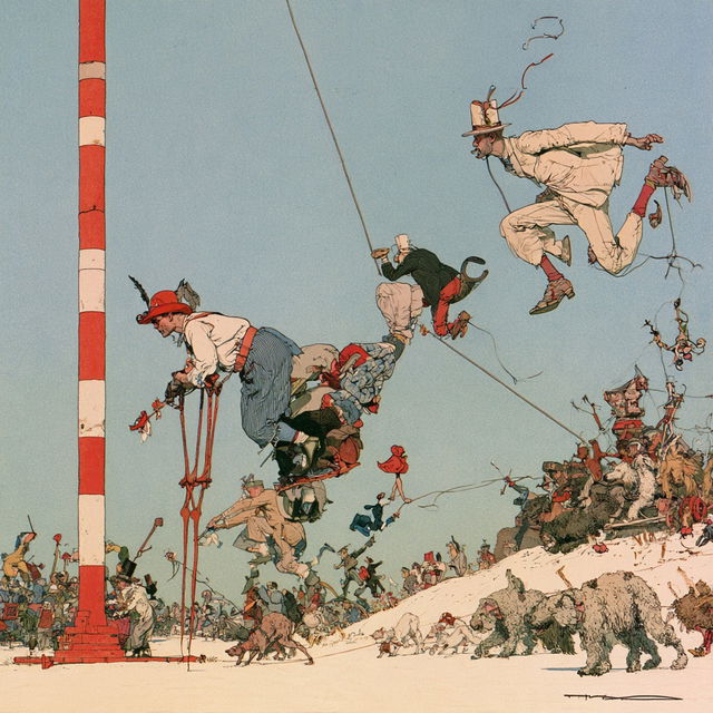 William Heath Robinson style, Midjourney V8.2, render 4 of 4