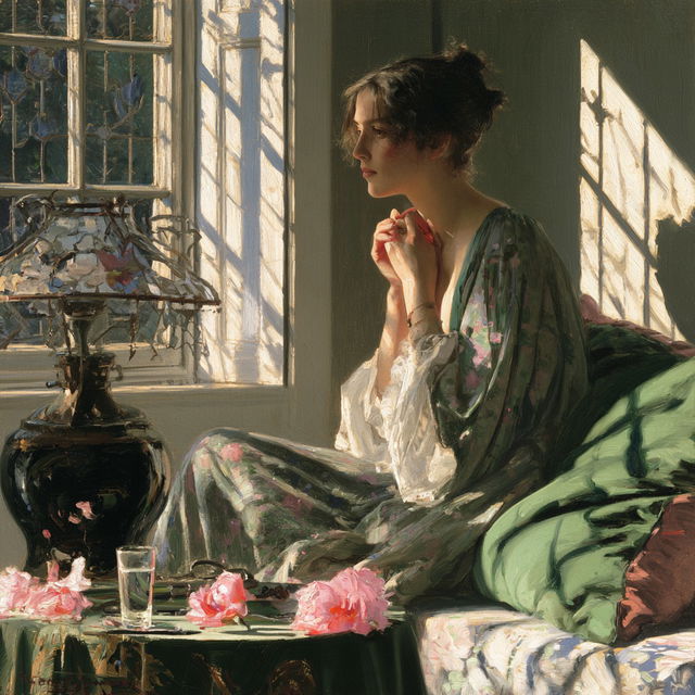 William Henry Margetson style, Midjourney V8.2, render 3 of 4
