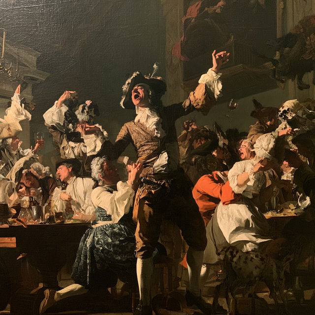 William Hogarth style, Midjourney V8.2, render 4 of 4