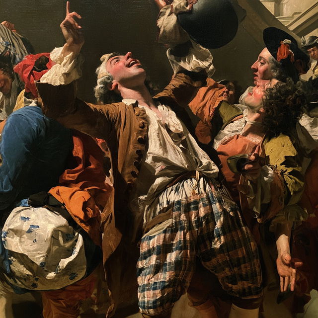 William Hogarth style, Midjourney V8.2, render 3 of 4