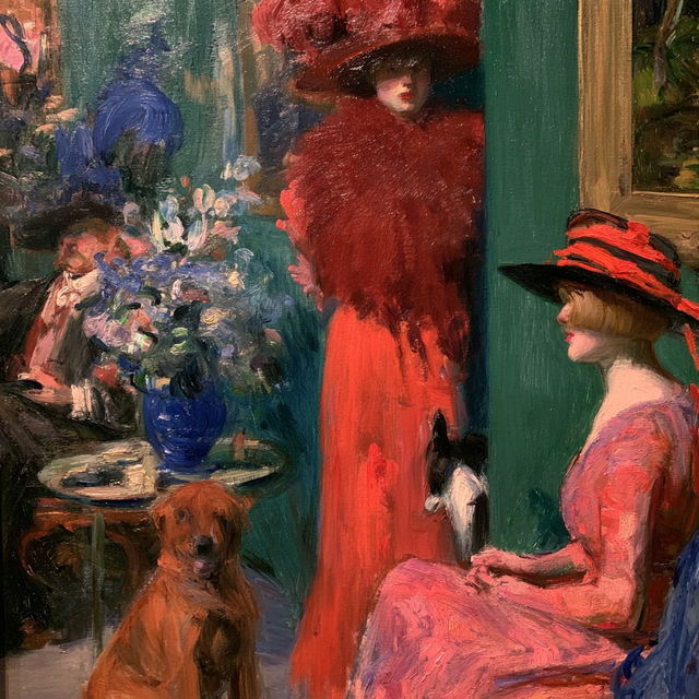 William James Glackens style, Midjourney V8.2, render 3 of 4