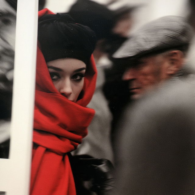 William Klein style, Midjourney V8.2, render 1 of 4