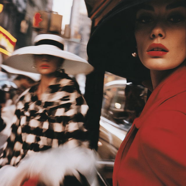 William Klein style, Midjourney V8.2, render 4 of 4