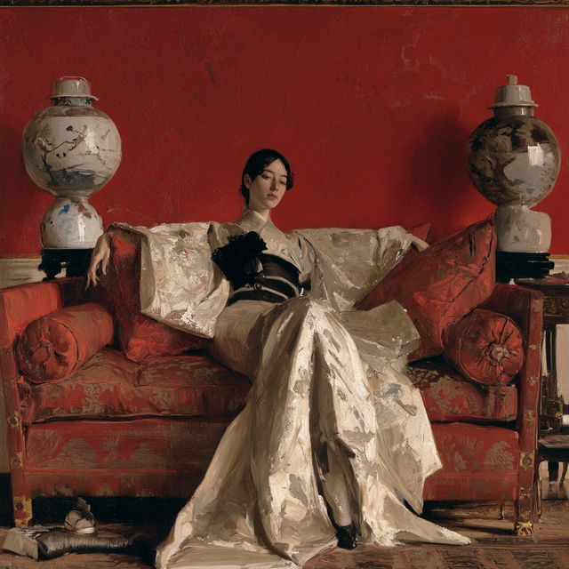 William Merritt Chase style, Midjourney V8.2, render 2 of 4