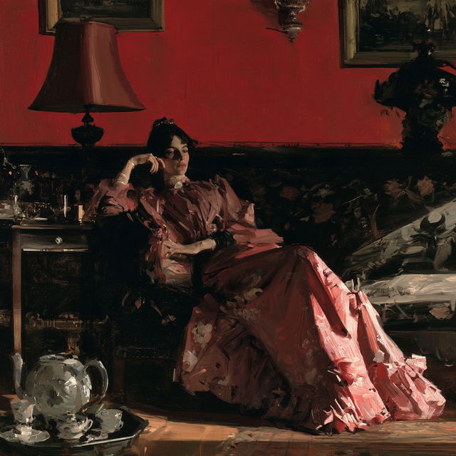 William Merritt Chase style, Midjourney V8.2, render 4 of 4