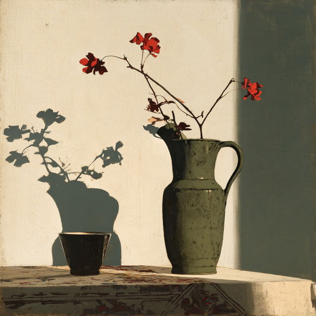 William Nicholson style, Midjourney V8.2, render 1 of 4