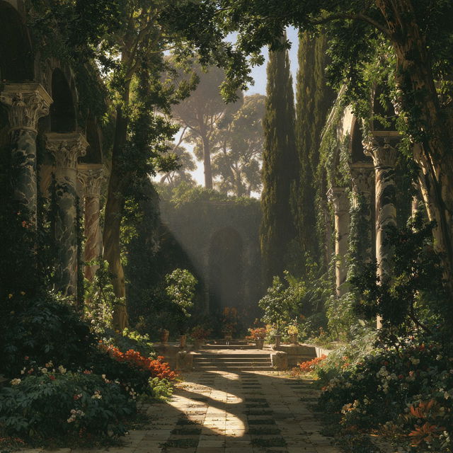 William Stanley Haseltine style, Midjourney V8.2, render 4 of 4