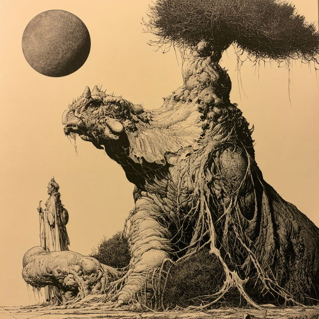 William Stout style, Midjourney V8.2, render 2 of 4