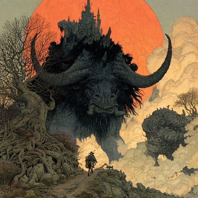 William Stout style, Midjourney V8.2, render 3 of 4