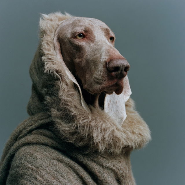 William Wegman style, Midjourney V8.2, render 2 of 4