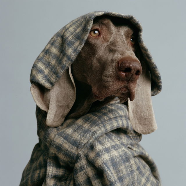 William Wegman style, Midjourney V8.2, render 1 of 4