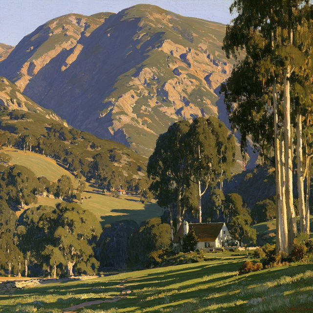 William Wendt style, Midjourney V8.2, render 2 of 4