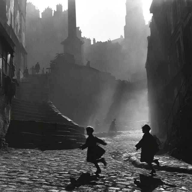 Willy Ronis style, Midjourney V8.2, render 1 of 4