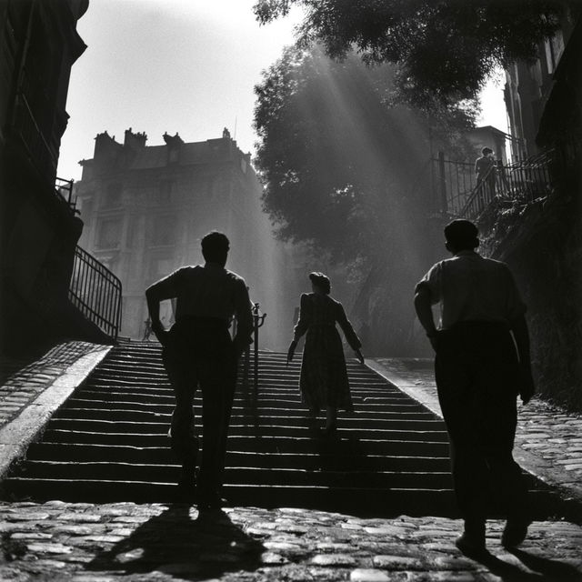 Willy Ronis style, Midjourney V8.2, render 3 of 4