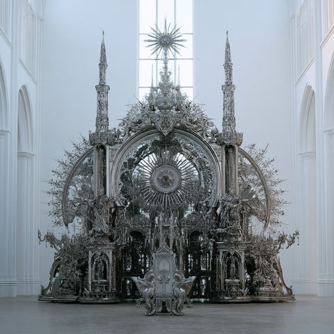 Wim Delvoye style (Sculptors), Midjourney V8.2