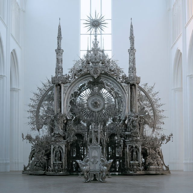Wim Delvoye style, Midjourney V8.2, render 1 of 4