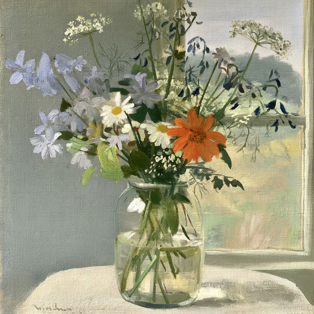 Winifred Nicholson style, Midjourney V8.2, render 4 of 4