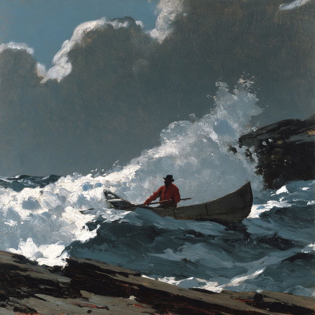 Winslow Homer style, Midjourney V8.2, render 2 of 4