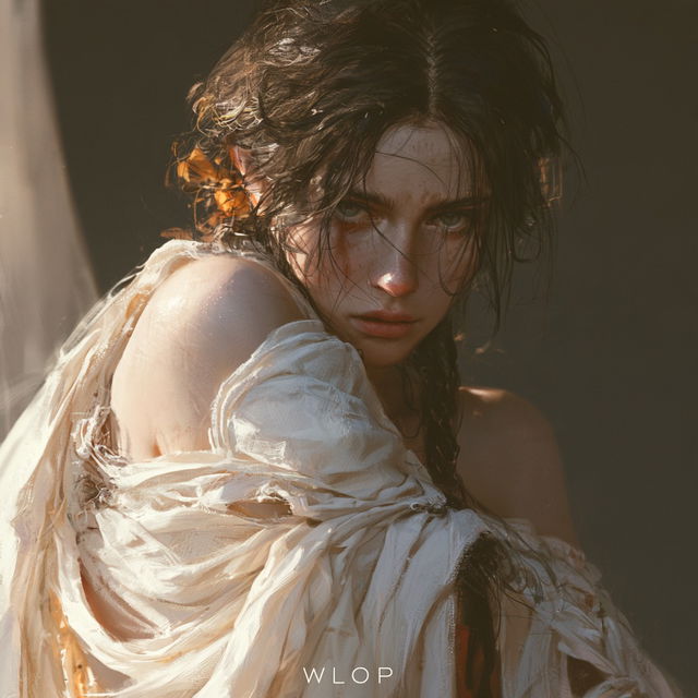 WLOP style, Midjourney V8.2, render 2 of 4
