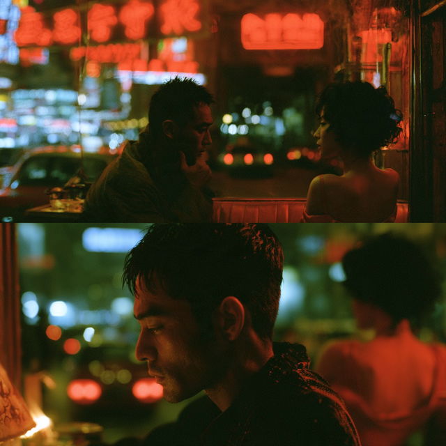 Wong Kar-wai style, Midjourney V8.2, render 2 of 4