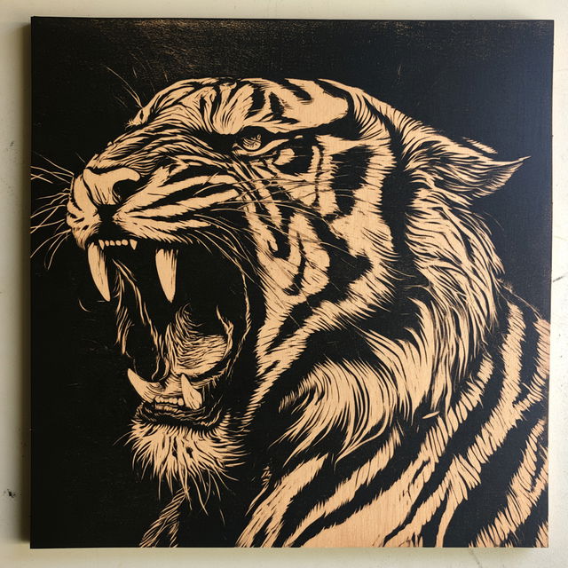 Wood engraving style, Midjourney V8.2, render 3 of 4
