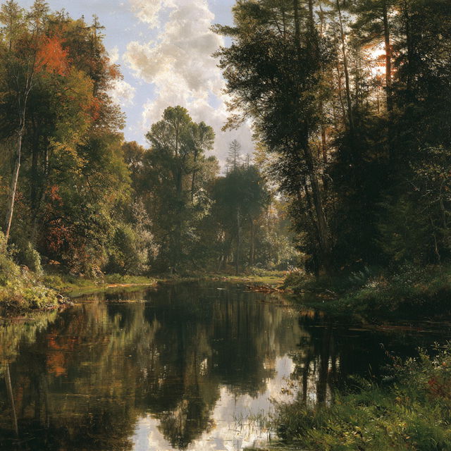 Worthington Whittredge style, Midjourney V8.2, render 4 of 4
