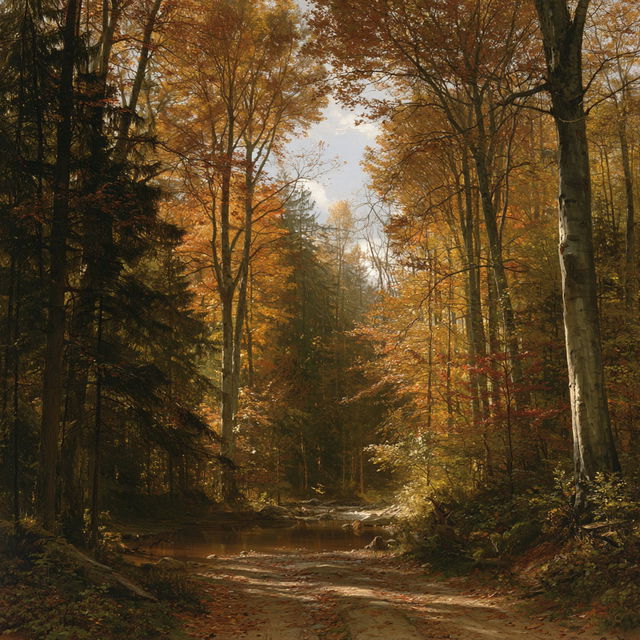 Worthington Whittredge style, Midjourney V8.2, render 3 of 4