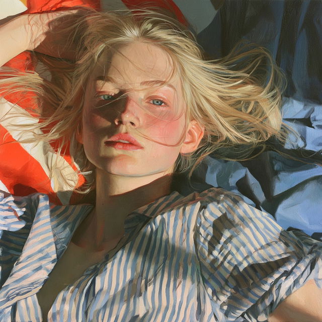 Xenia Hausner style, Midjourney V8.2, render 4 of 4