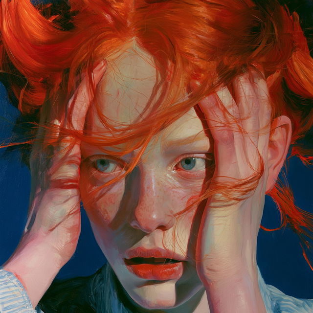 Xenia Hausner style, Midjourney V8.2, render 3 of 4