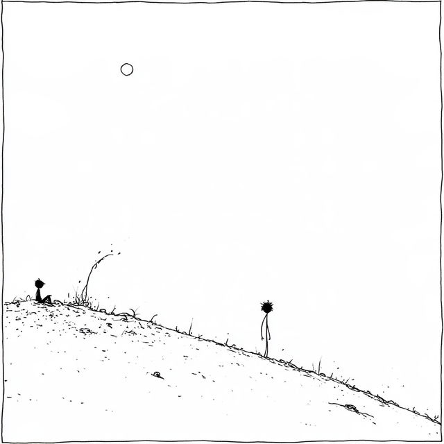Xkcd style, Midjourney V8.2, render 2 of 4