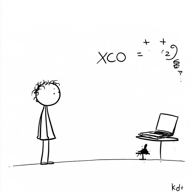 Xkcd style, Midjourney V8.2, render 4 of 4
